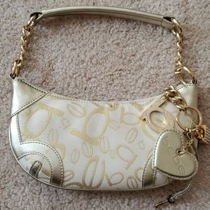 Gold & Cream Bebe Shoulder Bag